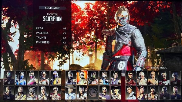 The Mortal Kombat character screen. The depth of the story mode, coupled with stunning cinematic sequences, and character endings, ensures that players are not just engaged in battles but also invested in the unfolding drama that takes place in the Mortal Kombat universe.